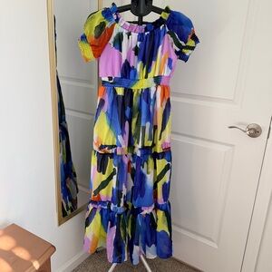 ✨ Colorful Maxi Dress – Size Small ✨
